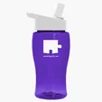 Garyline® Poly+ Jr. Transparent Bottle with Flip-Straw Lid, 18 oz. — view 56