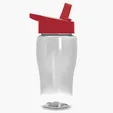 Garyline® Poly+ Jr. Transparent Bottle with Flip-Straw Lid, 18 oz. — view 2