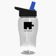 Garyline® Poly+ Jr. Transparent Bottle with Flip-Straw Lid, 18 oz. — view 14