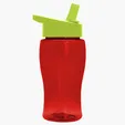 Garyline® Poly+ Jr. Transparent Bottle with Flip-Straw Lid, 18 oz. — view 4