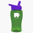 Garyline® Poly+ Jr. Transparent Bottle with Flip-Straw Lid, 18 oz. — view 49
