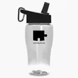 Garyline® Poly+ Jr. Transparent Bottle with Flip-Straw Lid, 18 oz. — view 12