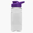 Garyline® Clear Bottle with Drink-Thru Lid, 20 oz. — view 2