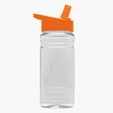Garyline® Clear Bottle with Flip-Straw Lid, 20 oz. — view 7