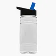 Garyline® Clear Bottle with Flip-Straw Lid, 20 oz. — view 3