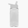 Garyline® Clear Bottle with Flip-Straw Lid, 20 oz. — view 2