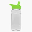 Garyline® Clear Bottle with Flip-Straw Lid, 20 oz. — view 6
