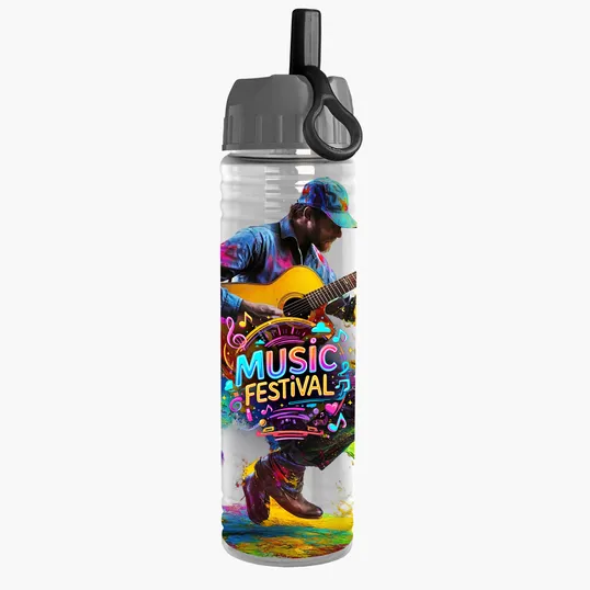 Garyline® Slim Fit Bottle with Ring-Straw Lid, 24 oz. — view 10
