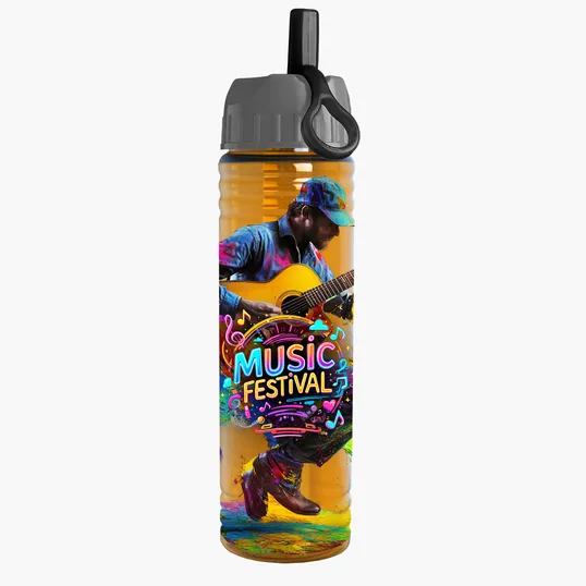 Garyline® Slim Fit Bottle with Ring-Straw Lid, 24 oz. — view 29