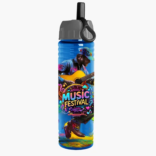 Garyline® Slim Fit Bottle with Ring-Straw Lid, 24 oz. — view 16