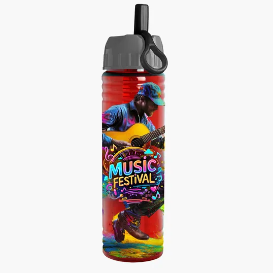 Garyline® Slim Fit Bottle with Ring-Straw Lid, 24 oz. — view 32