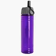 Garyline® Slim Fit Bottle with Ring-Straw Lid, 24 oz. — view 7
