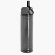 Garyline® Slim Fit Bottle with Ring-Straw Lid, 24 oz.