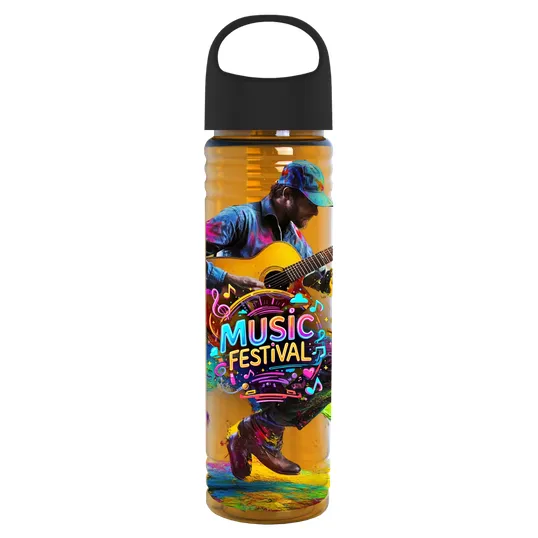 Garyline® Slim Fit Bottle with Oval Crest Lid, 24 oz. — view 155