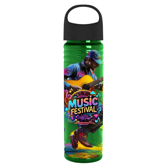 Garyline® Slim Fit Bottle with Oval Crest Lid, 24 oz. — view 151