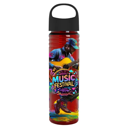 Garyline® Slim Fit Bottle with Oval Crest Lid, 24 oz. — view 159