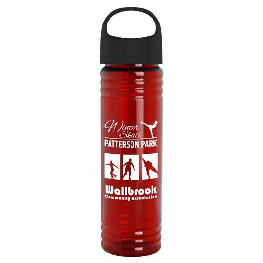 Garyline® Slim Fit Bottle with Oval Crest Lid, 24 oz. — view 158