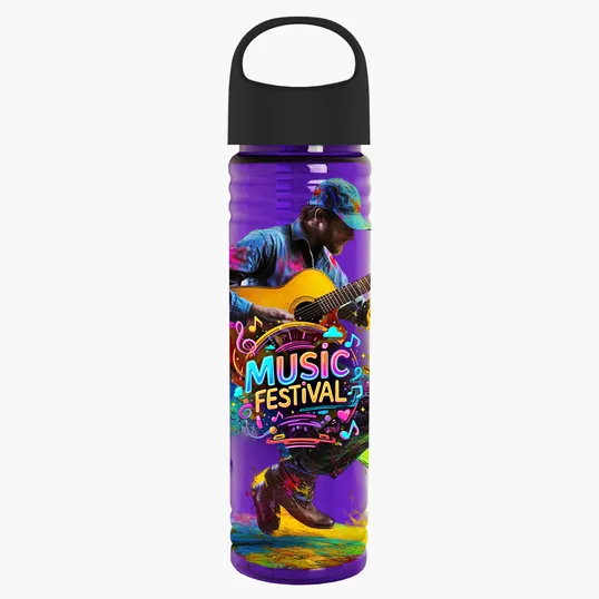 Garyline® Slim Fit Bottle with Oval Crest Lid, 24 oz. — view 164