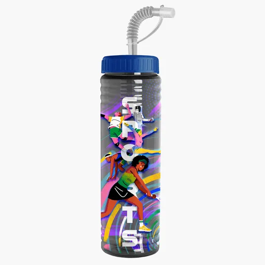 Garyline® Slim Fit Bottle with Straw Lid, 24 oz. — view 74