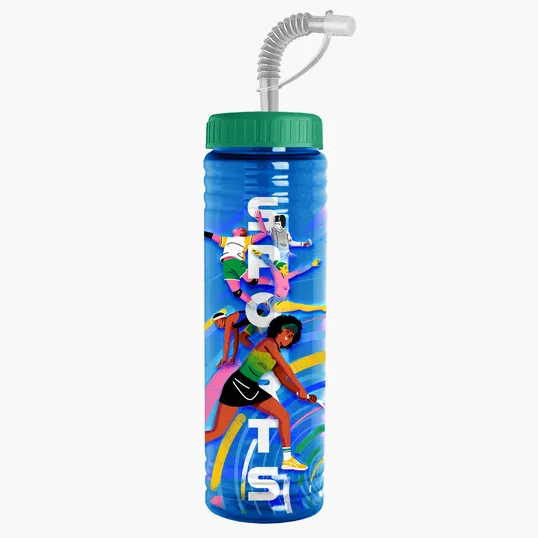 Garyline® Slim Fit Bottle with Straw Lid, 24 oz. — view 89