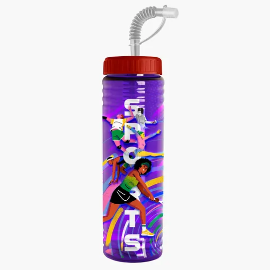 Garyline® Slim Fit Bottle with Straw Lid, 24 oz. — view 72