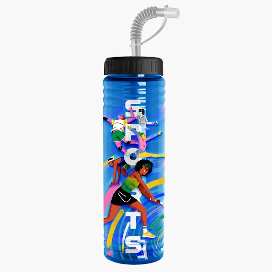 Garyline® Slim Fit Bottle with Straw Lid, 24 oz. — view 127