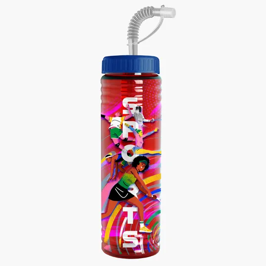 Garyline® Slim Fit Bottle with Straw Lid, 24 oz. — view 82