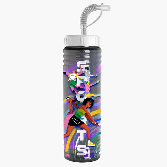 Garyline® Slim Fit Bottle with Straw Lid, 24 oz. — view 111