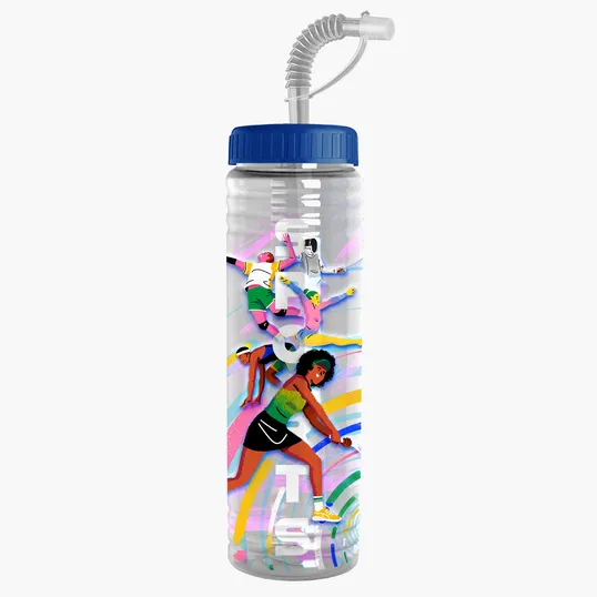 Garyline® Slim Fit Bottle with Straw Lid, 24 oz. — view 30