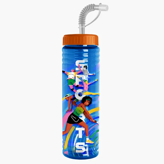 Garyline® Slim Fit Bottle with Straw Lid, 24 oz. — view 53