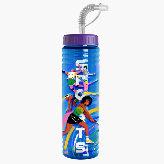 Garyline® Slim Fit Bottle with Straw Lid, 24 oz. — view 103