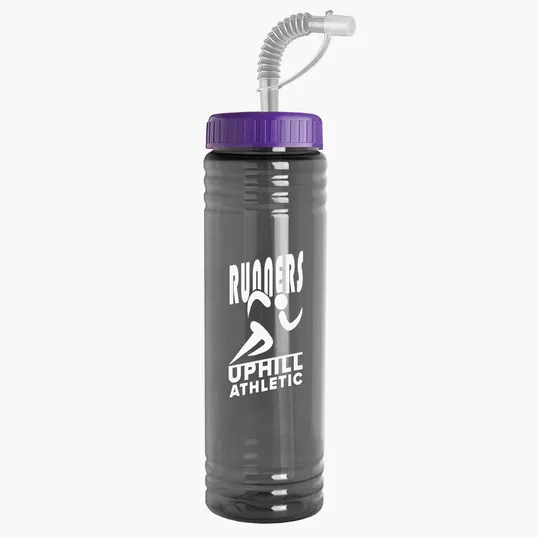 Garyline® Slim Fit Bottle with Straw Lid, 24 oz. — view 100