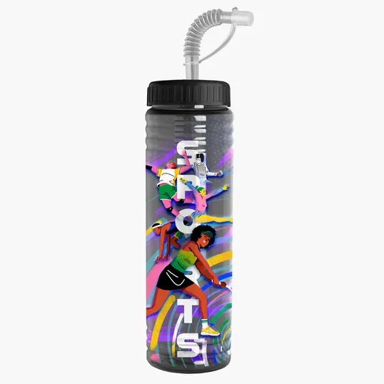Garyline® Slim Fit Bottle with Straw Lid, 24 oz. — view 123