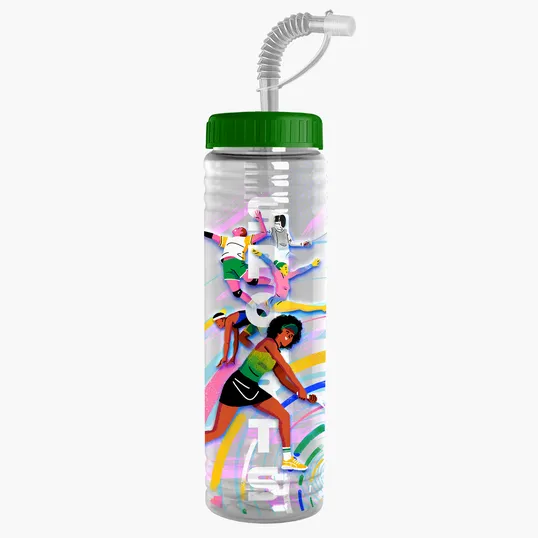Garyline® Slim Fit Bottle with Straw Lid, 24 oz. — view 24