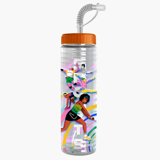 Garyline® Slim Fit Bottle with Straw Lid, 24 oz. — view 26