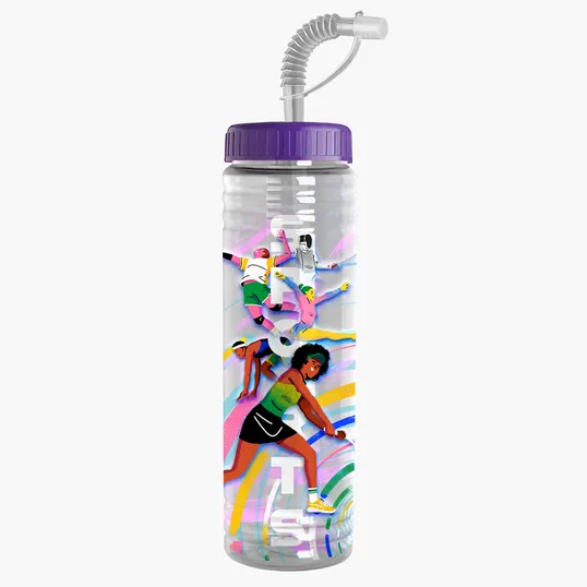 Garyline® Slim Fit Bottle with Straw Lid, 24 oz. — view 33