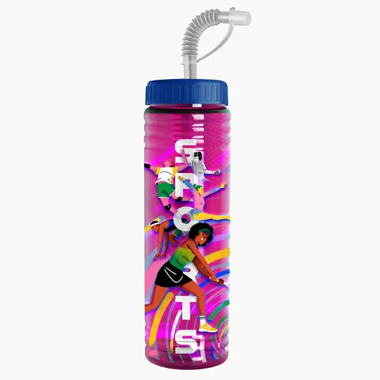 Garyline® Slim Fit Bottle with Straw Lid, 24 oz. — view 76