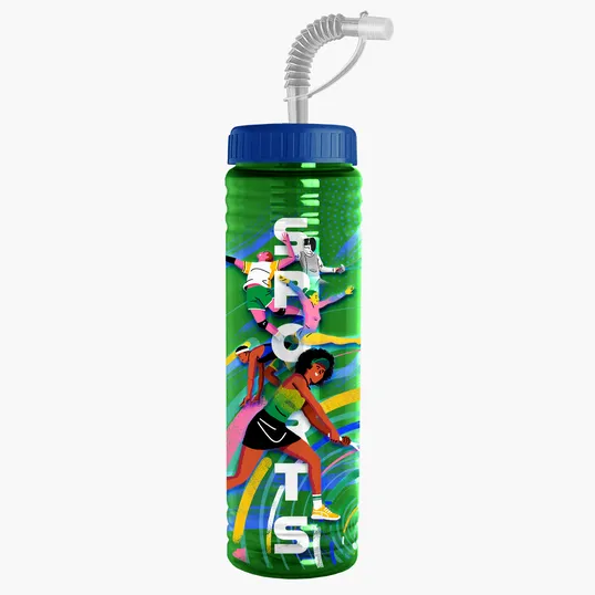 Garyline® Slim Fit Bottle with Straw Lid, 24 oz. — view 78