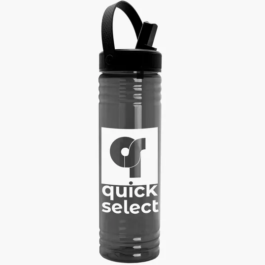 Garyline® Slim Fit Bottle with Flip-Straw, Swivel-Handle Lid, 24 oz. — view 15