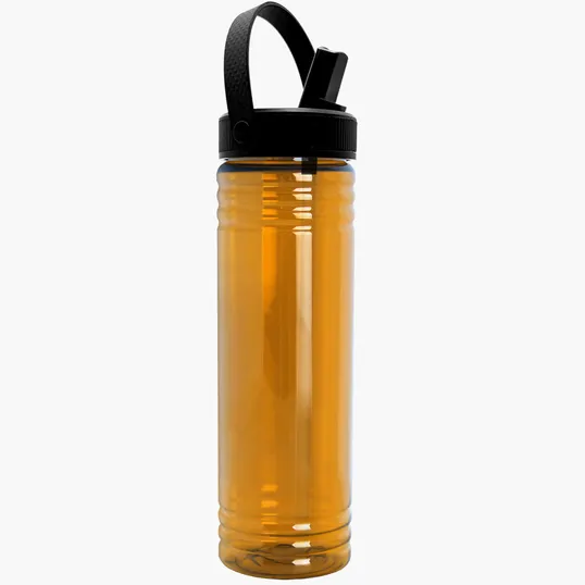 Garyline® Slim Fit Bottle with Flip-Straw, Swivel-Handle Lid, 24 oz. — view 6