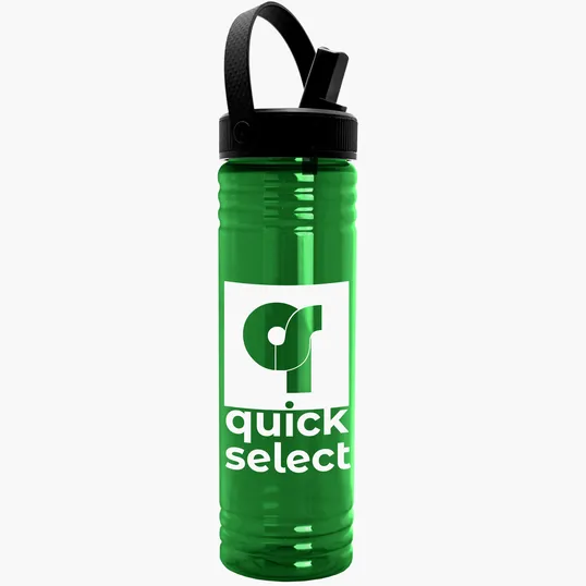 Garyline® Slim Fit Bottle with Flip-Straw, Swivel-Handle Lid, 24 oz. — view 25