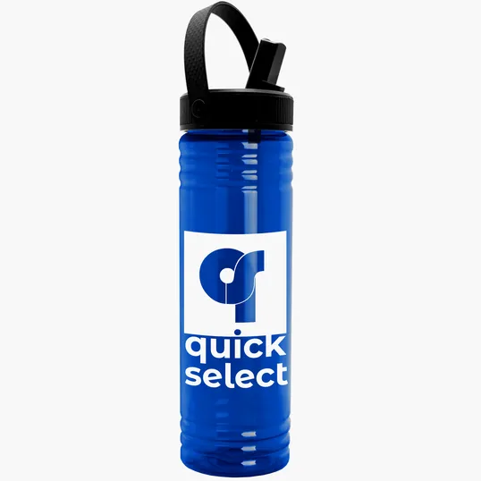 Garyline® Slim Fit Bottle with Flip-Straw, Swivel-Handle Lid, 24 oz. — view 9