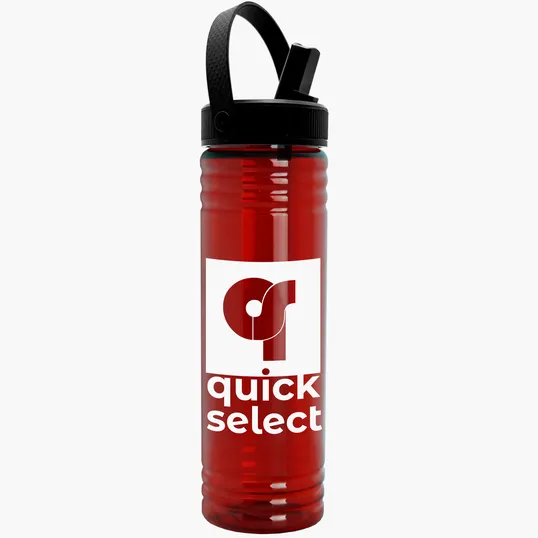 Garyline® Slim Fit Bottle with Flip-Straw, Swivel-Handle Lid, 24 oz. — view 33