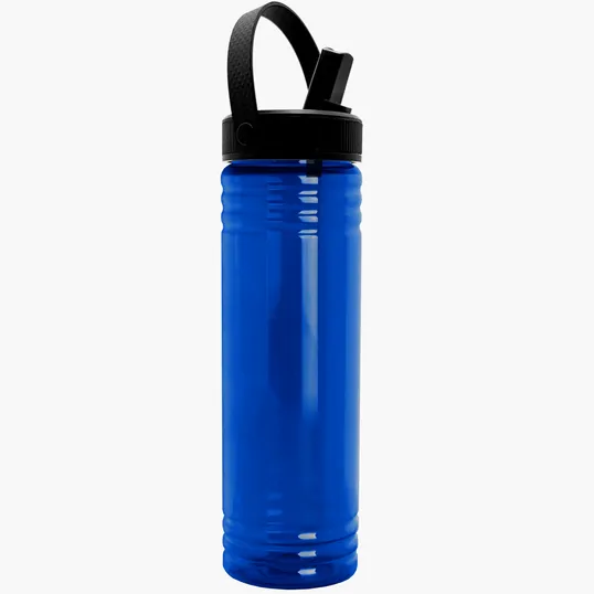 Garyline® Slim Fit Bottle with Flip-Straw, Swivel-Handle Lid, 24 oz. — view 3