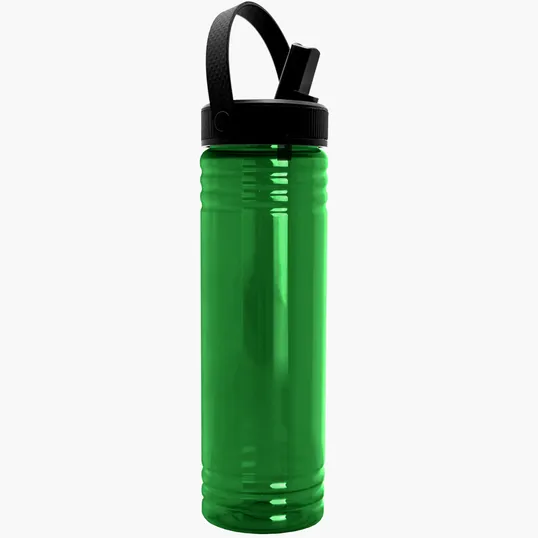 Garyline® Slim Fit Bottle with Flip-Straw, Swivel-Handle Lid, 24 oz. — view 5
