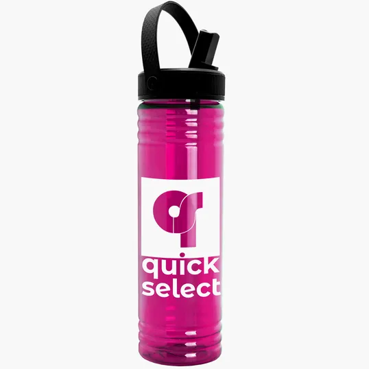 Garyline® Slim Fit Bottle with Flip-Straw, Swivel-Handle Lid, 24 oz. — view 22
