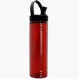 Garyline® Slim Fit Bottle with Flip-Straw, Swivel-Handle Lid, 24 oz. — view 7
