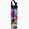 Garyline® Slim Fit Bottle with Flip-Straw, Swivel-Handle Lid, 24 oz. — view 37