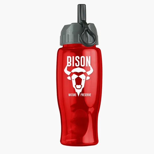 Garyline® Poly+ Bottle with Ring-Straw Lid, 27 oz. — view 45