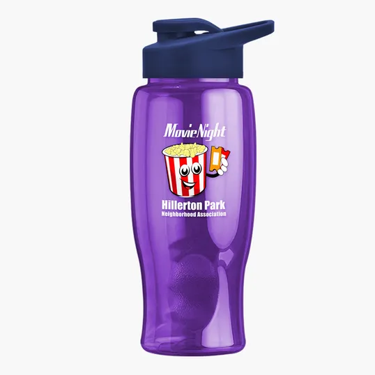 Garyline® Poly+ Bottle with Drink-Thru Lid, 27 oz. — view 180